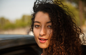 18 year old girl Barbie Bree strips to pink leg warmers in her bedroom